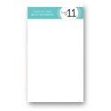 Solid Future -- Aqua Personalized Note Card