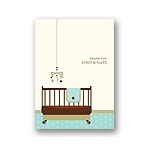 Lullaby Baby -- Aqua Thank You Card