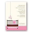 Lullaby Baby -- Pink Baby Shower Invitation