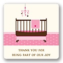 Lullaby Baby in Pink -- Baby Shower Favor Stickers