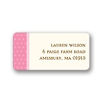 Lullaby Baby -- Pink Address Label