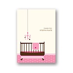 Lullaby Baby -- Pink Thank You Card
