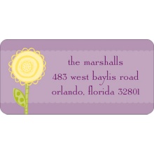 One Bright Flower -- Address Labels