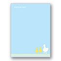 Little Quacks -- Blue Personalized Note Card
