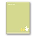 Little Quacks -- Green Personalized Note Card