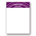 On Target -- Purple Personalized Note Card