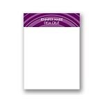 On Target -- Purple Personalized Note Card