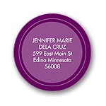 On Target -- Purple Address Label