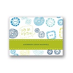 Cute as a Button -- Green Thank You Card