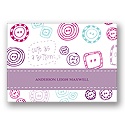 Cute as a Button -- Purple Thank You Card