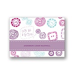 Cute as a Button -- Purple Thank You Card