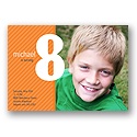 Big Numbers -- Boy Birthday Invitation
