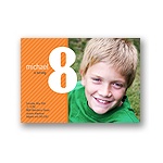 Big Numbers -- Boy Birthday Invitation