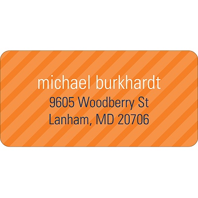 Simple Stripes -- Boy Address Label