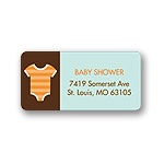 All Things Baby -- Blue Address Label