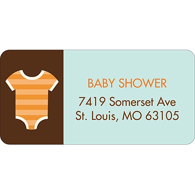 All Things Baby -- Blue Address Label