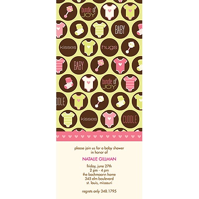 All Things Baby -- Pink Baby Shower Invitations