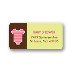 All Things Baby -- Pink Address Label
