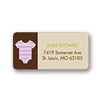 All Things Baby -- Purple Address Label