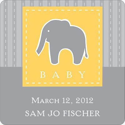 Stamp of Approval -- Baby Shower Favor Stickers