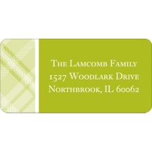 Plaid Perfection -- Address Labels