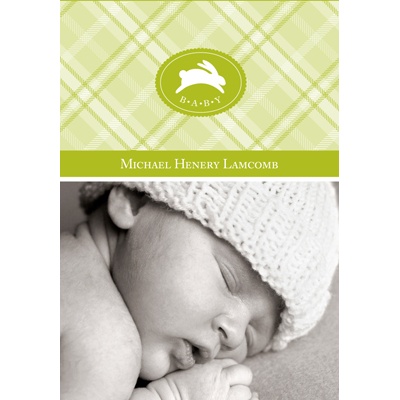 Plaid Perfection -- Personalized Note Cards