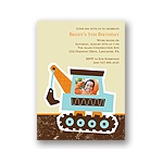 Big Dig -- Kid's Birthday Party Invitation