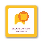 Little Lion --  Baby Shower Favor Stickers