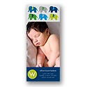Elephant Line Up -- Blue Photo Birth Announcement