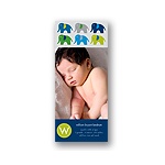 Elephant Line Up -- Blue Photo Birth Announcement