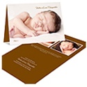 Fresh Folded Arrival -- Photo Birth Announcements