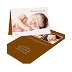 Fresh Folded Arrival -- Photo Birth Announcements