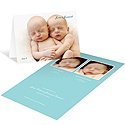 Fresh Folded Arrival -- Twin Birth Announcements