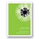 Flower Burst -- Wedding Reception Card