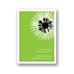 Flower Burst -- Wedding Reception Card