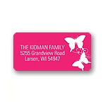 Fluttering Silhouette -- Address Labels