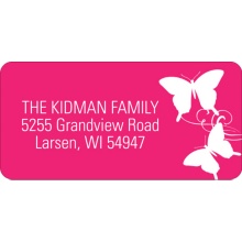 Fluttering Silhouette -- Address Labels