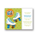 Let's Roll! -- Blue Birthday Invitation