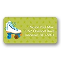 Let's Roll! -- Blue Address Label