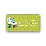 Let's Roll! -- Blue Address Label