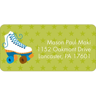 THE GOLDEN TICKET -- BOY PHOTO BIRTH ANNOUNCEMENT, 2in. x 4in. Folded Holiday Card