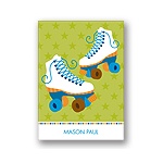 Let's Roll! -- Blue Thank You Card
