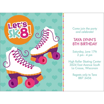 Let's Roll! -- Pink Birthday Invitation