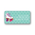Let's Roll! -- Pink Address Label