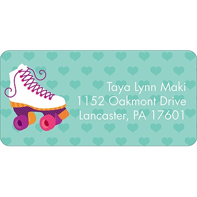 Let's Roll! -- Pink Address Label