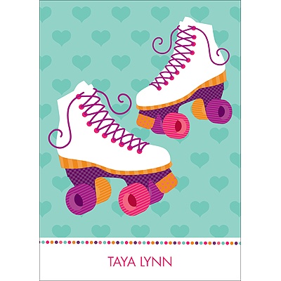 Let's Roll! -- Pink Thank You Card