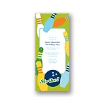 All Strikes -- Blue Birthday Invitation