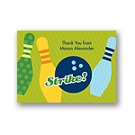 All Strikes -- Blue Thank You Card