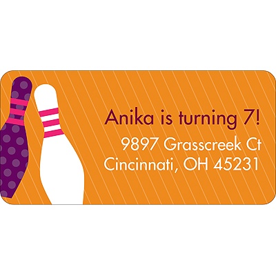 All Strikes -- Pink Address Label