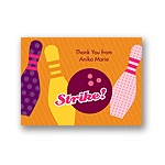 All Strikes -- Pink Thank You Card